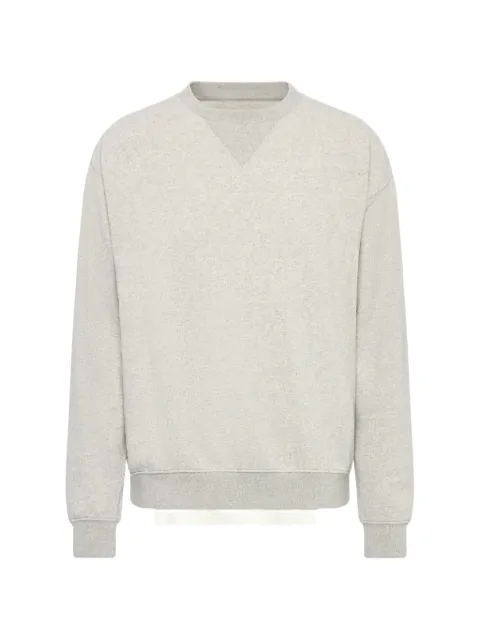 Maison Margiela double-layered raw-hem sweatshirt