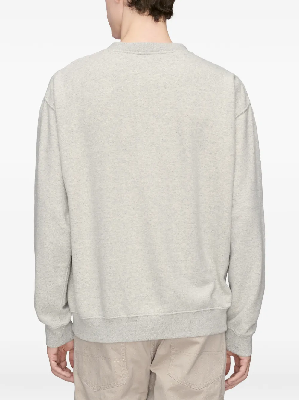 Maison Margiela Gelaagde sweater met gerafelde afwerking Grijs