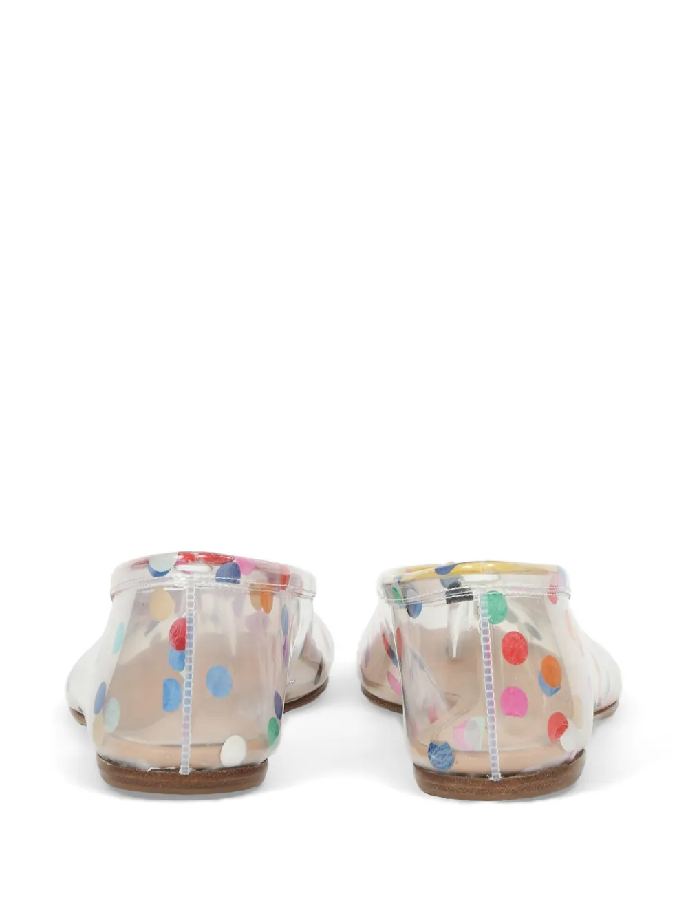 Maison Margiela confetti-print tabi-toe ballet flats Veelkleurig