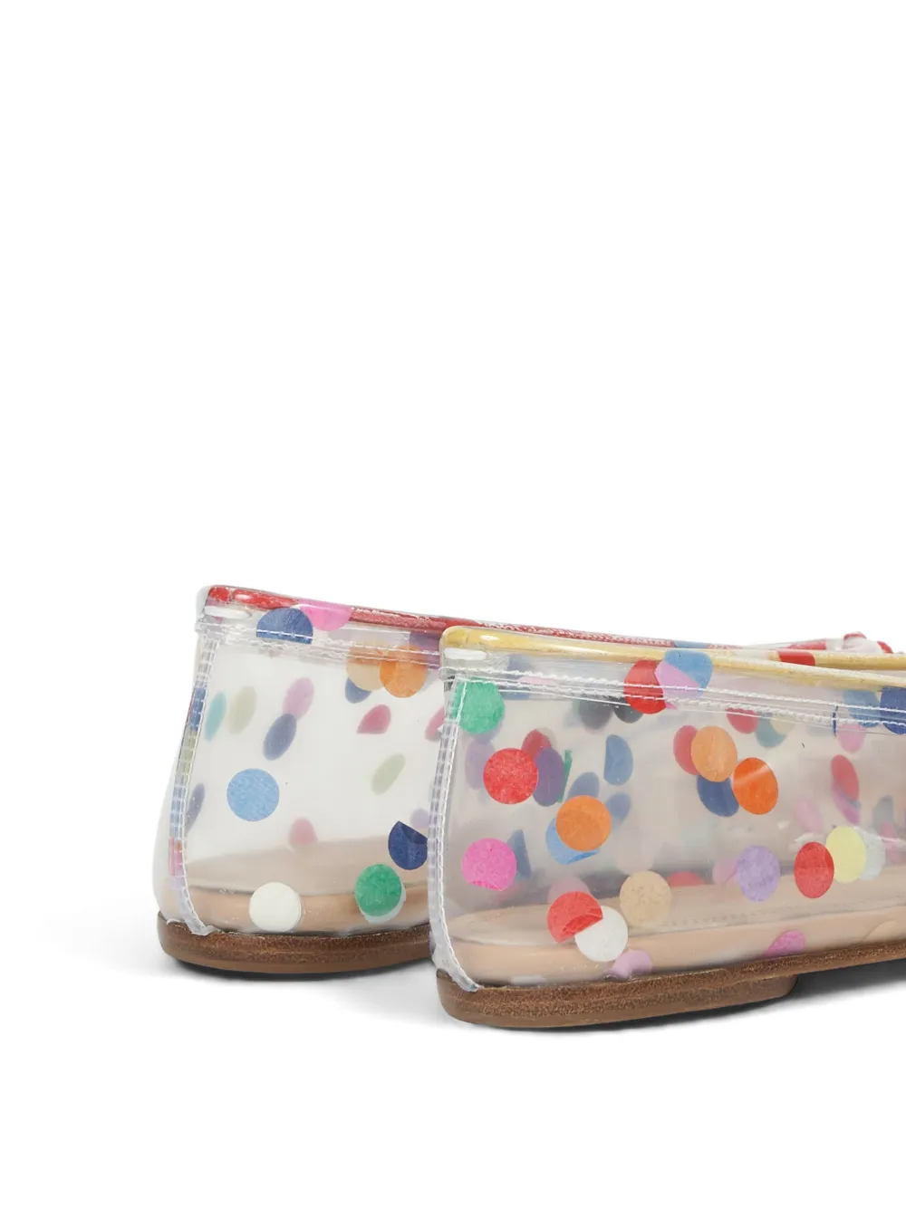 Maison Margiela confetti-print tabi-toe ballet flats Veelkleurig