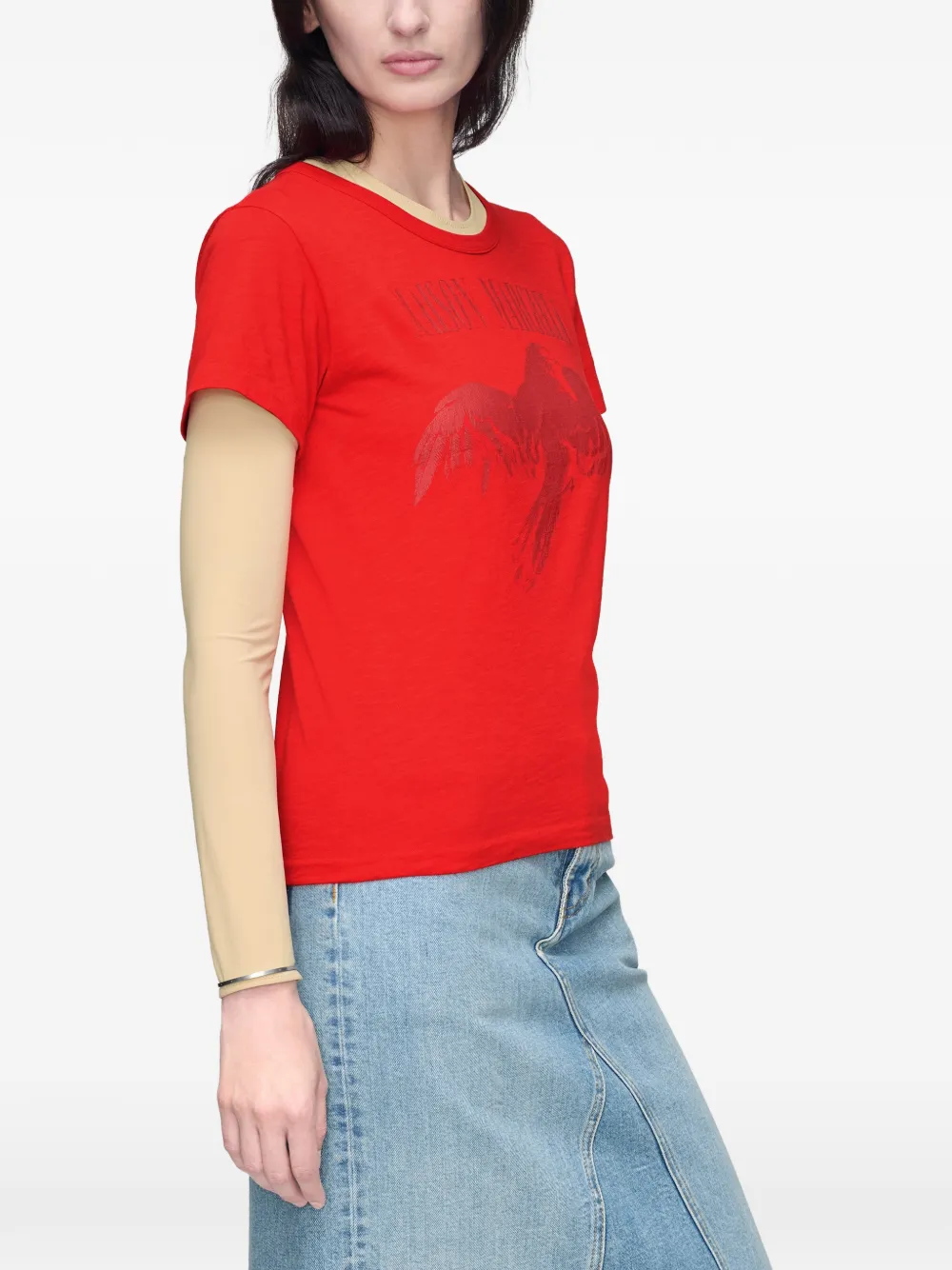 Maison Margiela Katoenen T-shirt Rood