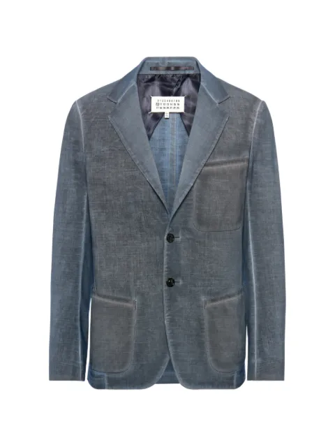 Maison Margiela double-dyed single-breasted blazer