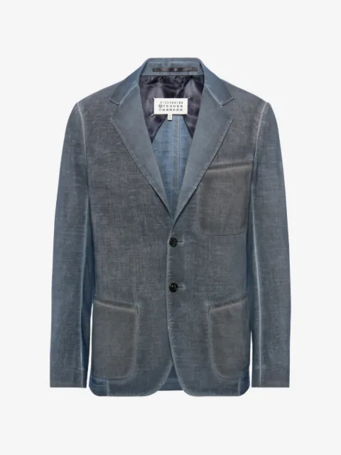 Maison Margiela double-dyed single-breasted blazer