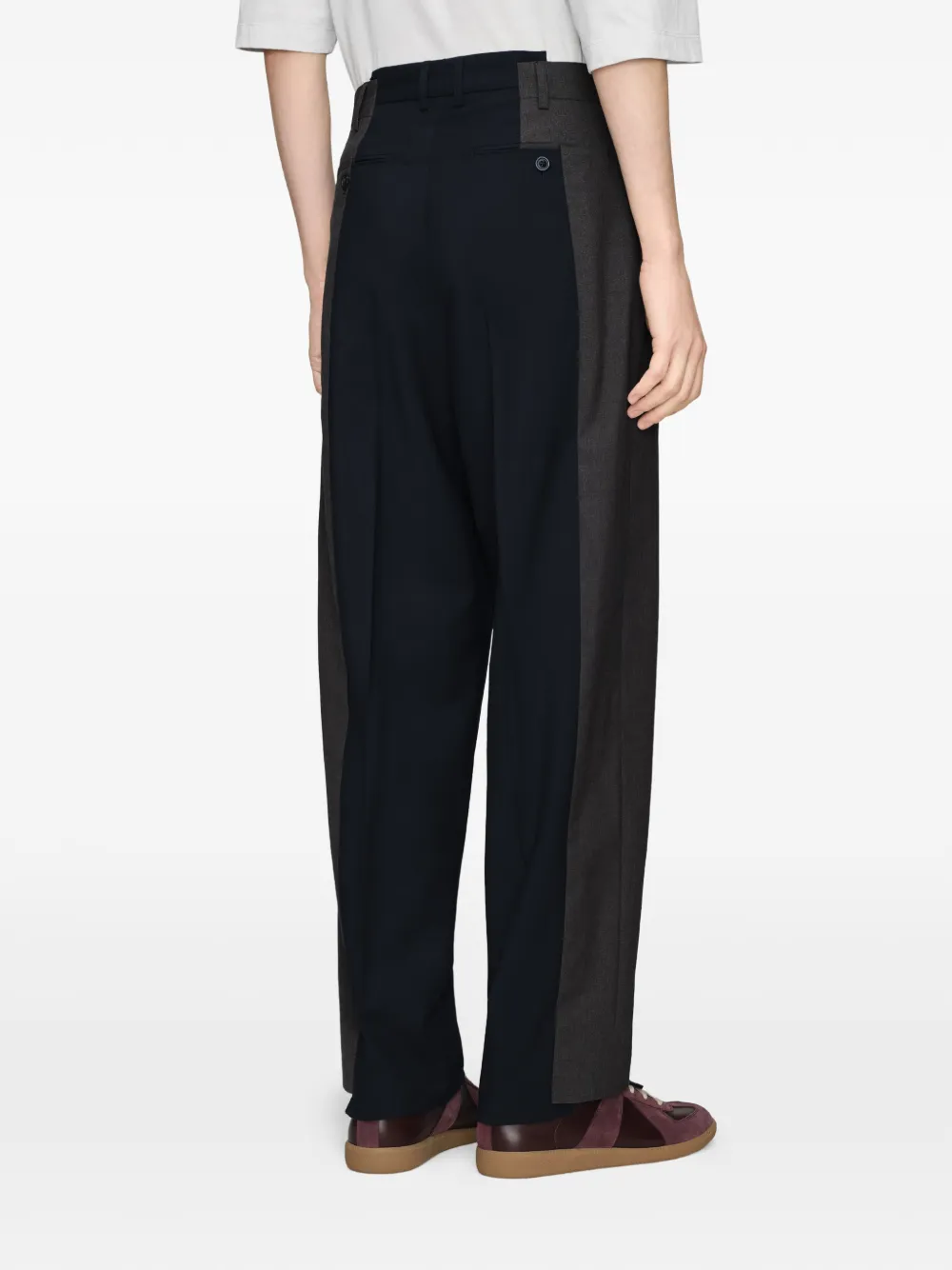 Maison Margiela Pantalon met split Zwart