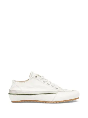 Miu Miu レザースニーカー | ホワイト | FARFETCH JP