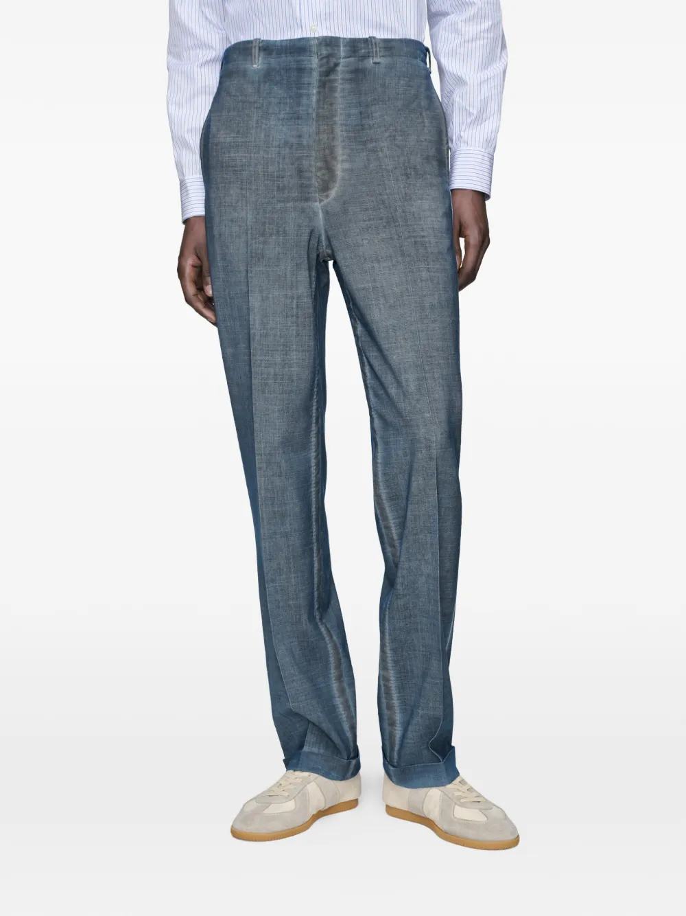 Maison Margiela Dubbel geverfde broek Blauw