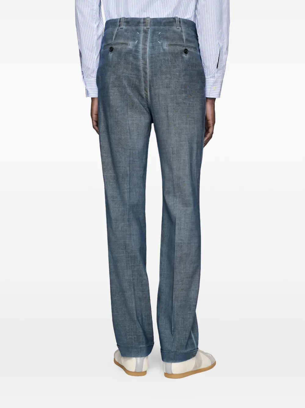 Maison Margiela Dubbel geverfde broek Blauw