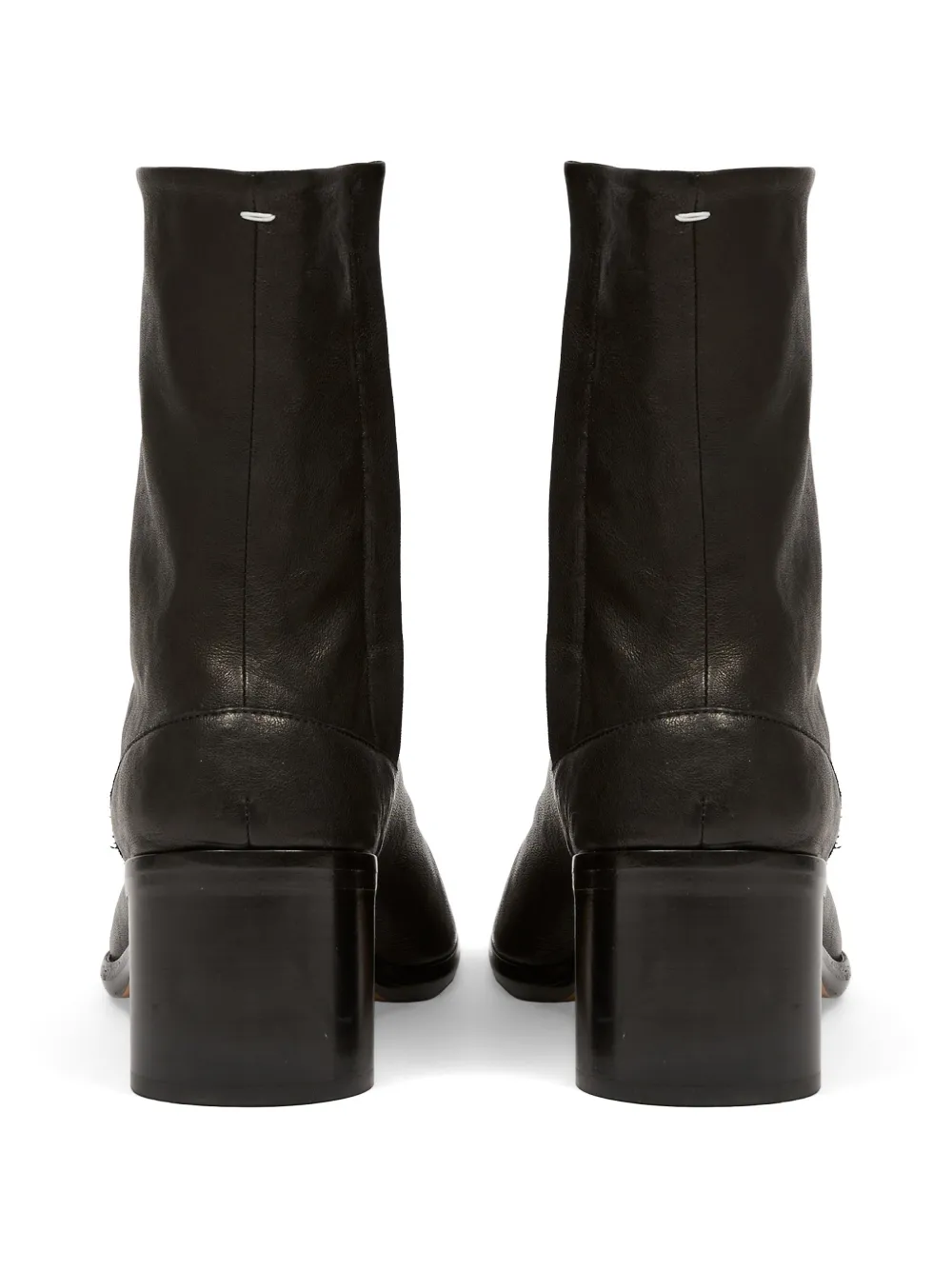 Maison Margiela Tabi leren enkellaarzen Zwart