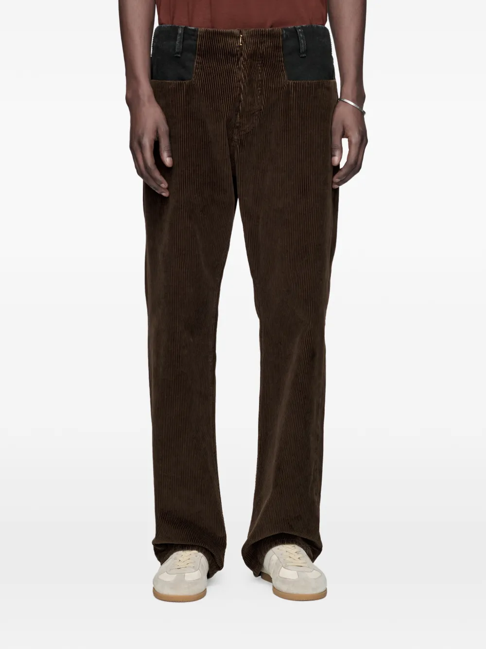Maison Margiela Ribfluwelen jeans Bruin