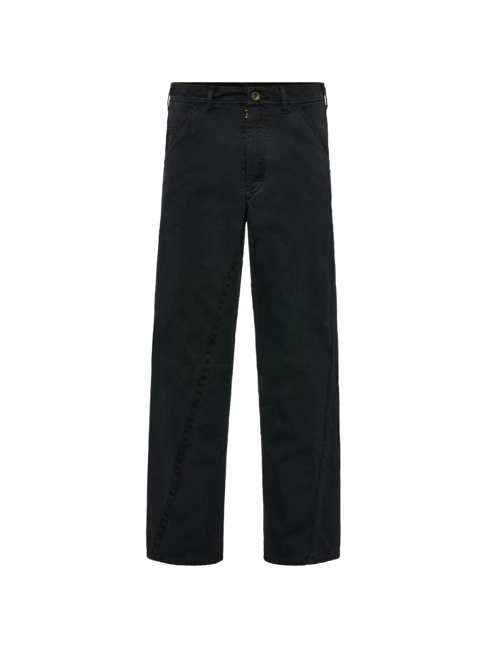 Maison Margiela Pantaloni con cuciture curve - Nero