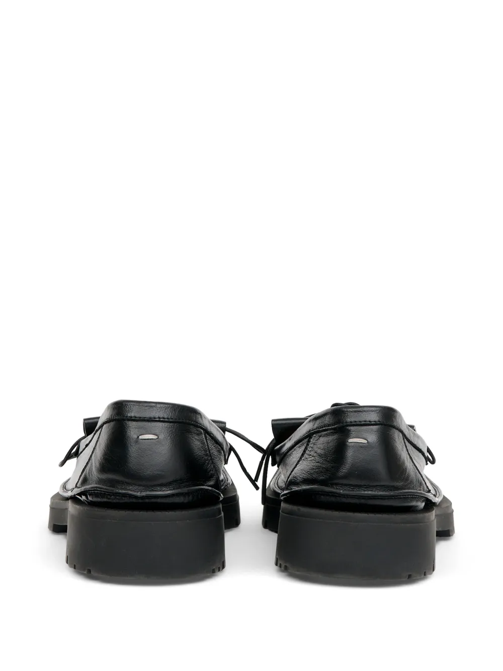 Maison Margiela Level leren loafers met franje Zwart