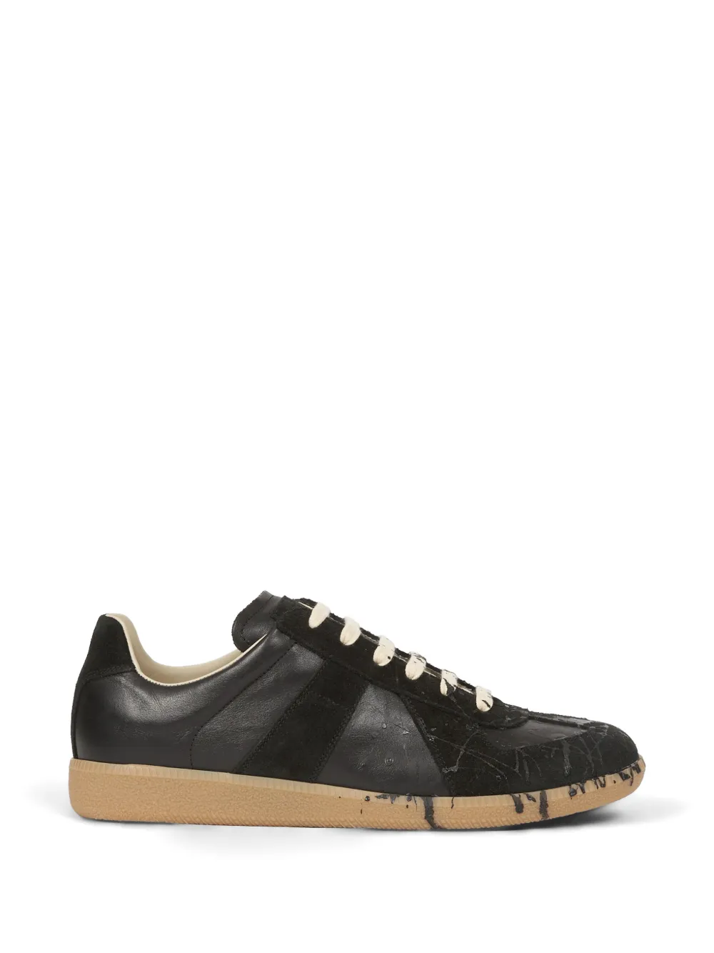 Maison Margiela Replica paint-splatter sneakers - Schwarz