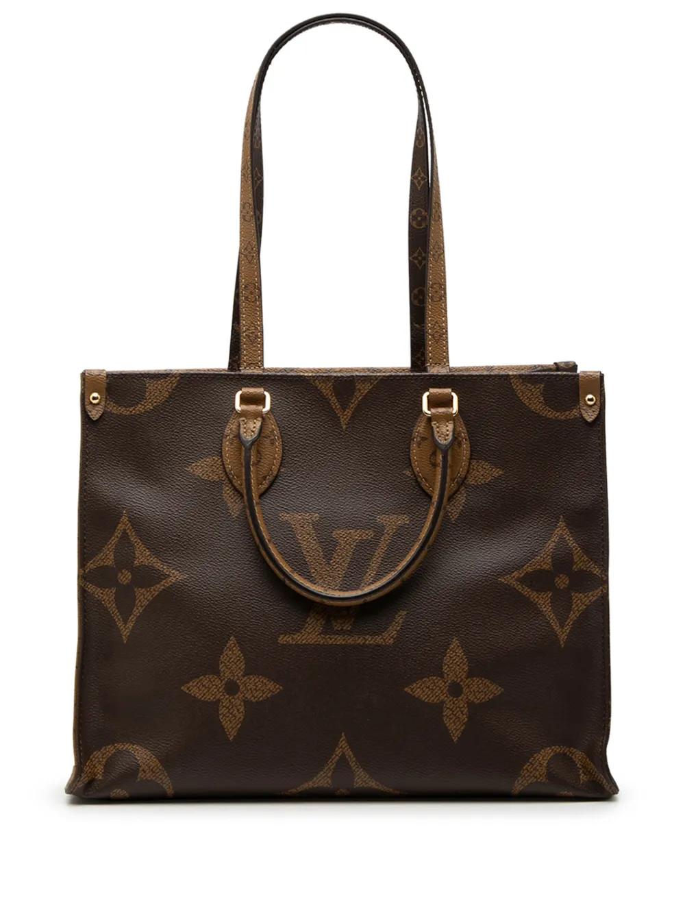 Louis Vuitton Pre-Owned 2019 Monogram Reverse Giant OnTheGo MM satchel - Brown