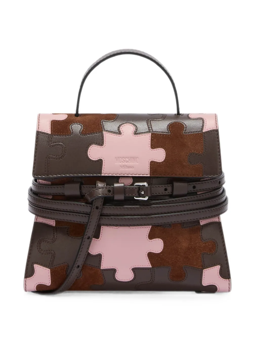 Moschino Tie Me small clutch - Rosa