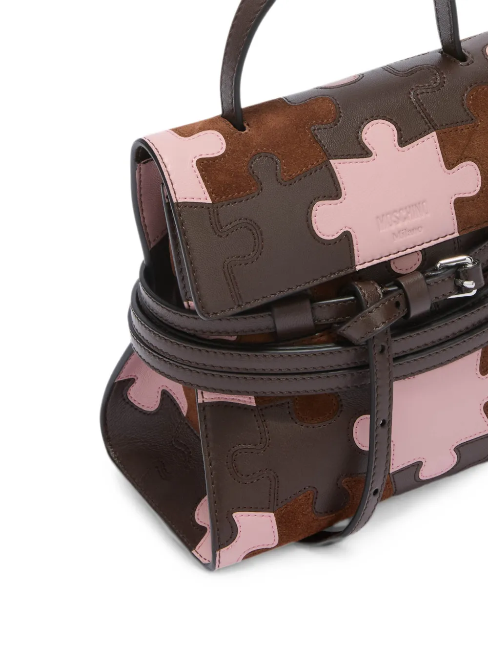 Moschino Tie Me kleine clutch Roze
