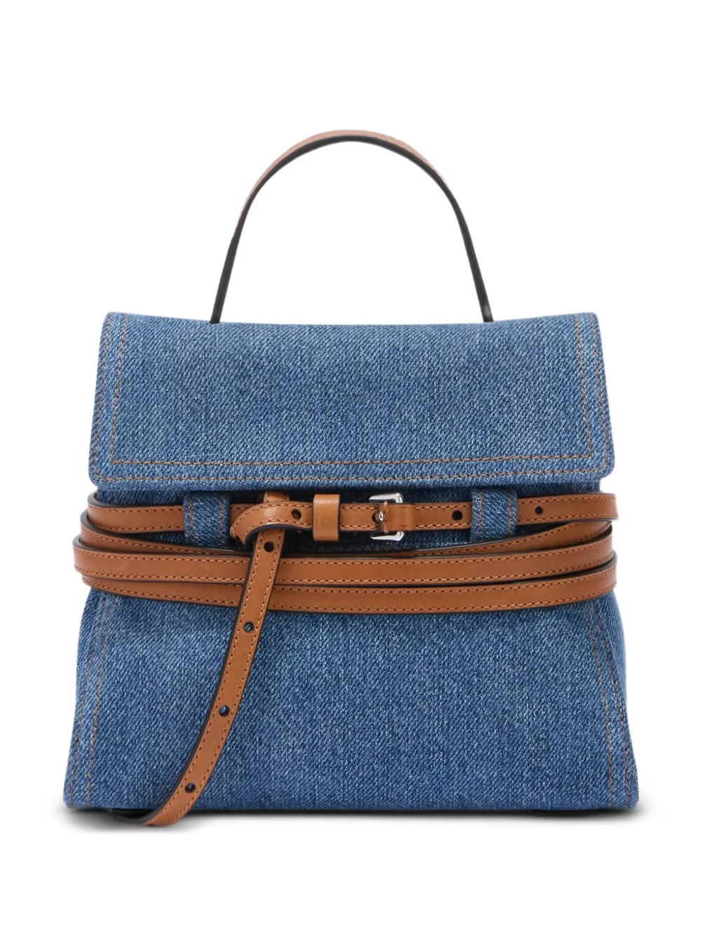 Moschino Tie Me small clutch - Blu