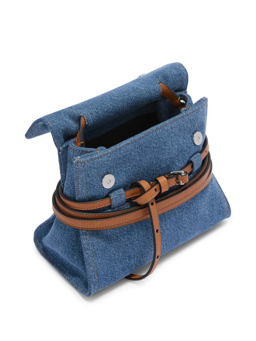 Moschino Tie Me kleine clutch Blauw