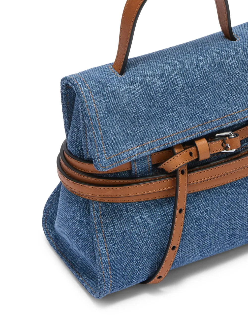 Moschino Tie Me kleine clutch Blauw