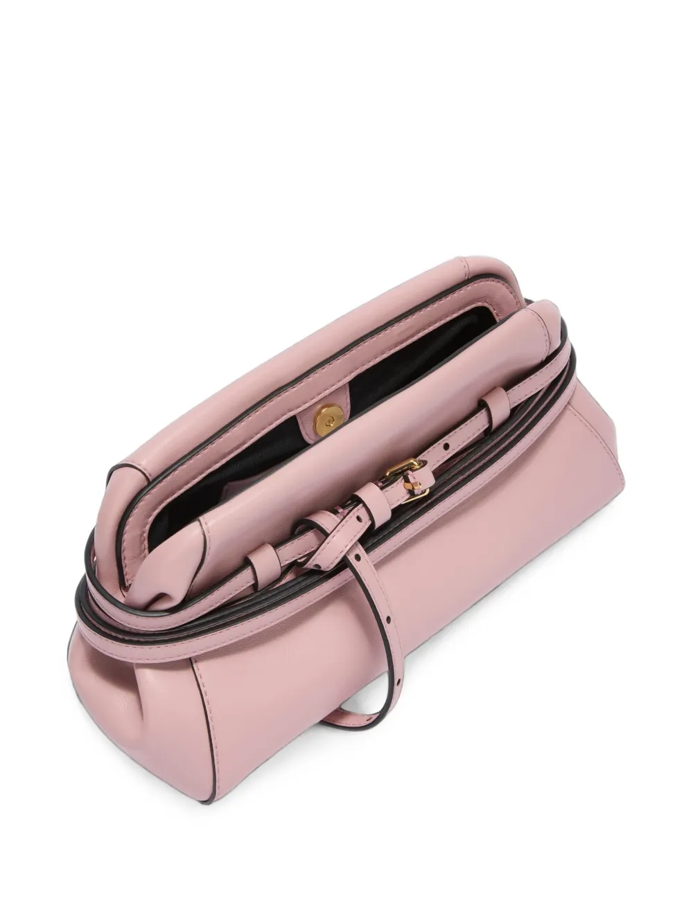 Moschino Clutch met riem-detail Roze