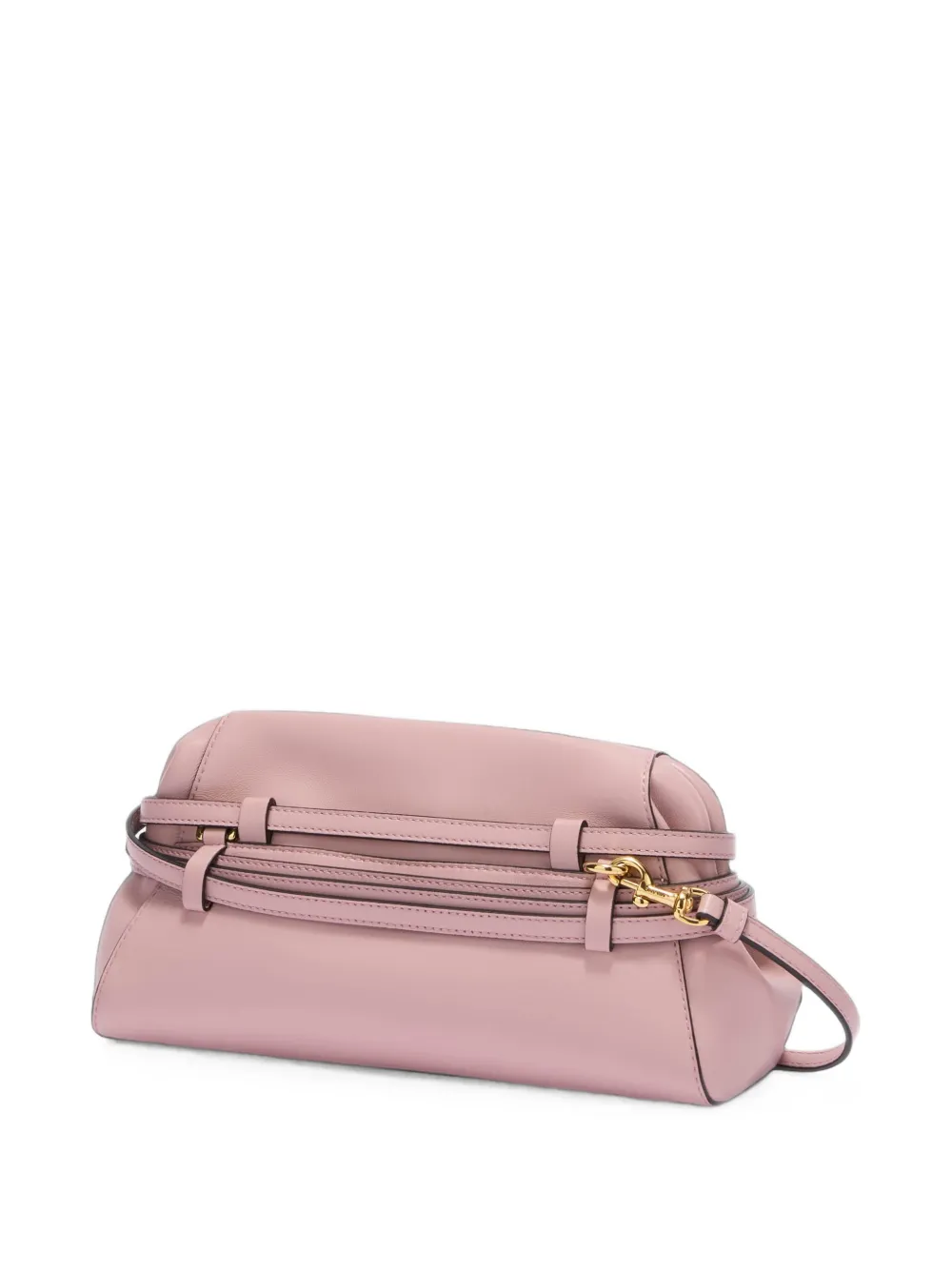 Moschino Clutch met riem-detail Roze