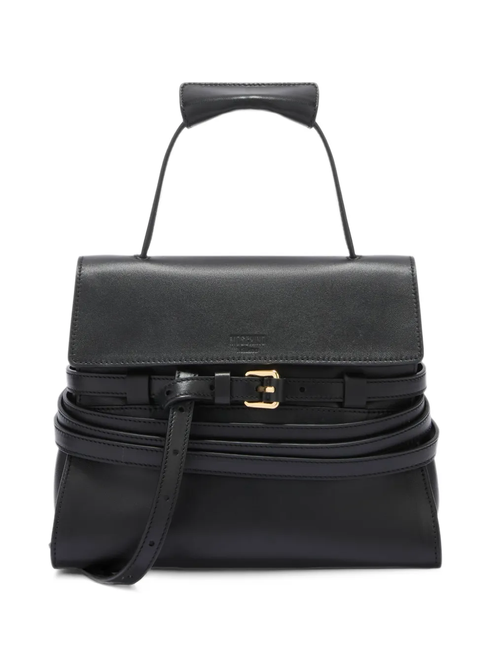 Moschino Borsa a spalla con fibbia - Nero
