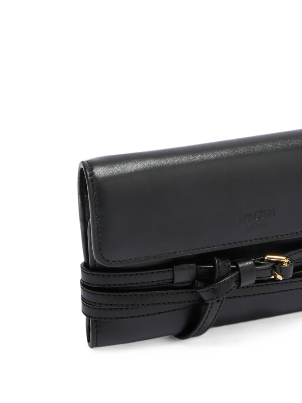 Moschino Mini-schoudertas met gesp-detail Zwart