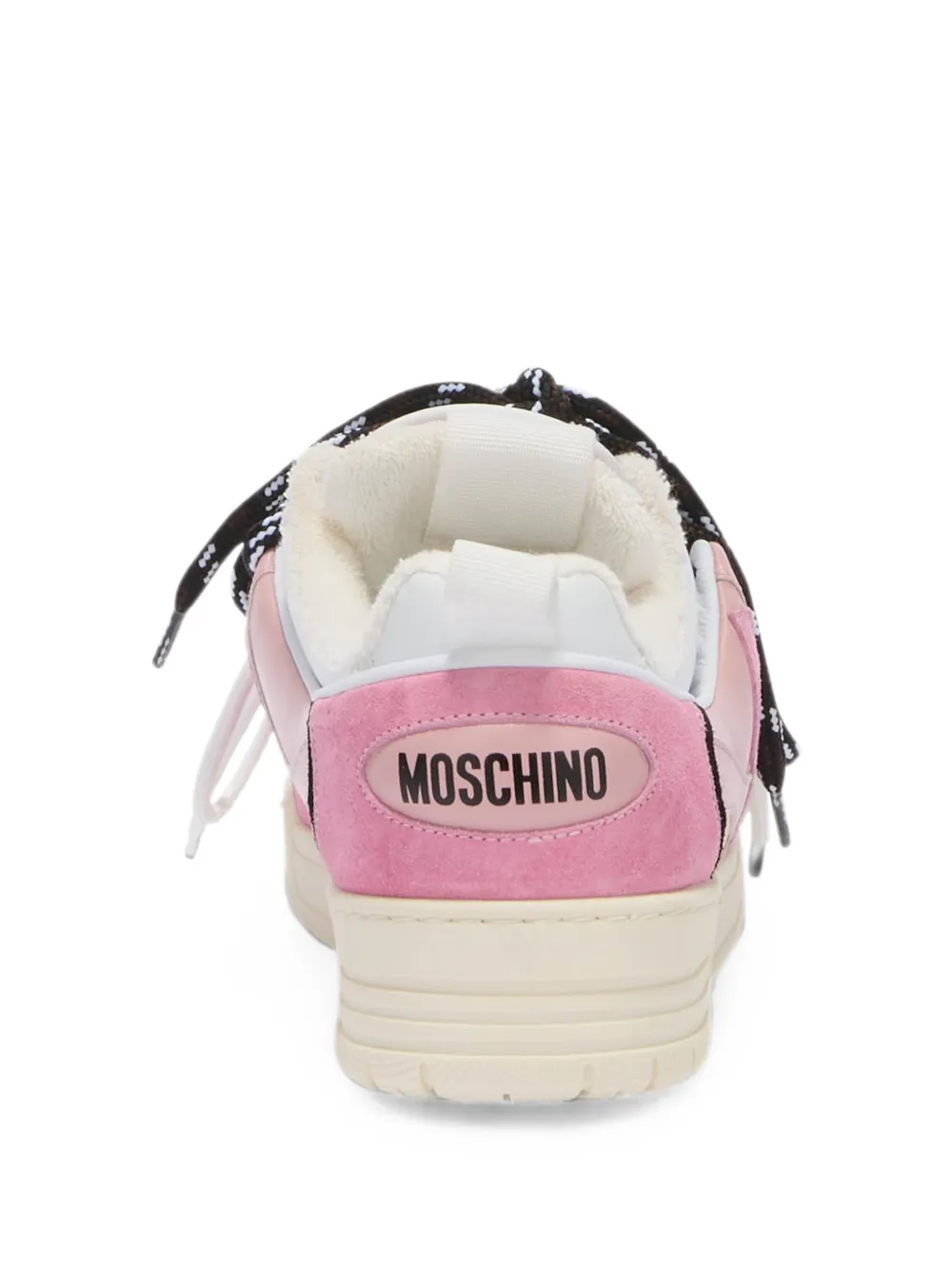 Moschino Sneakers met logopatch Roze
