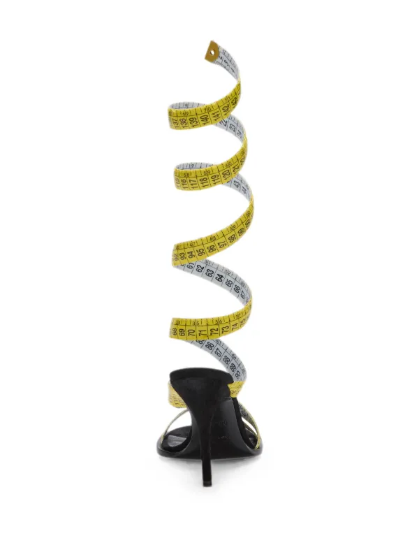 Moschino Nappa Leather Sandals | Yellow | FARFETCH