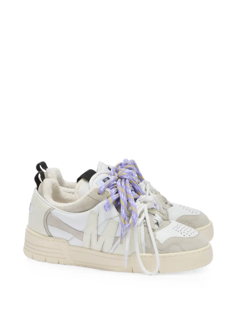 Moschino Sneakers met logopatch Wit