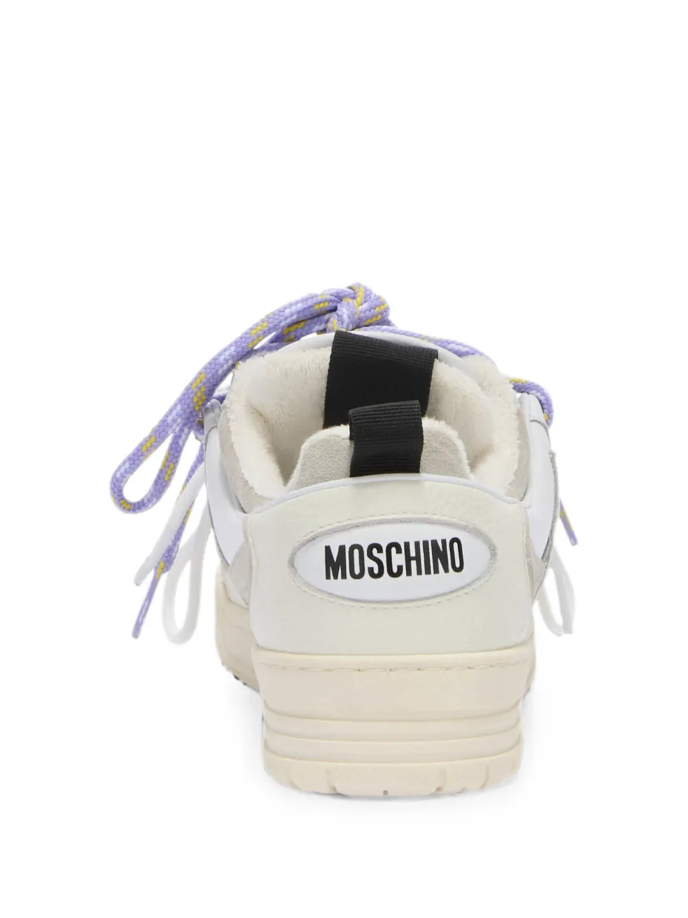 Moschino Sneakers met logopatch Wit
