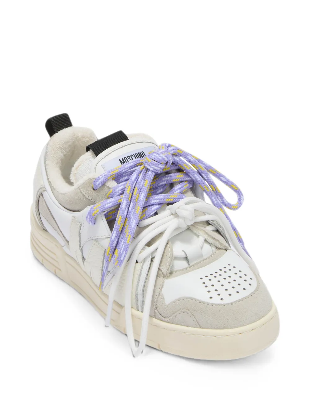 Moschino Sneakers met logopatch Wit
