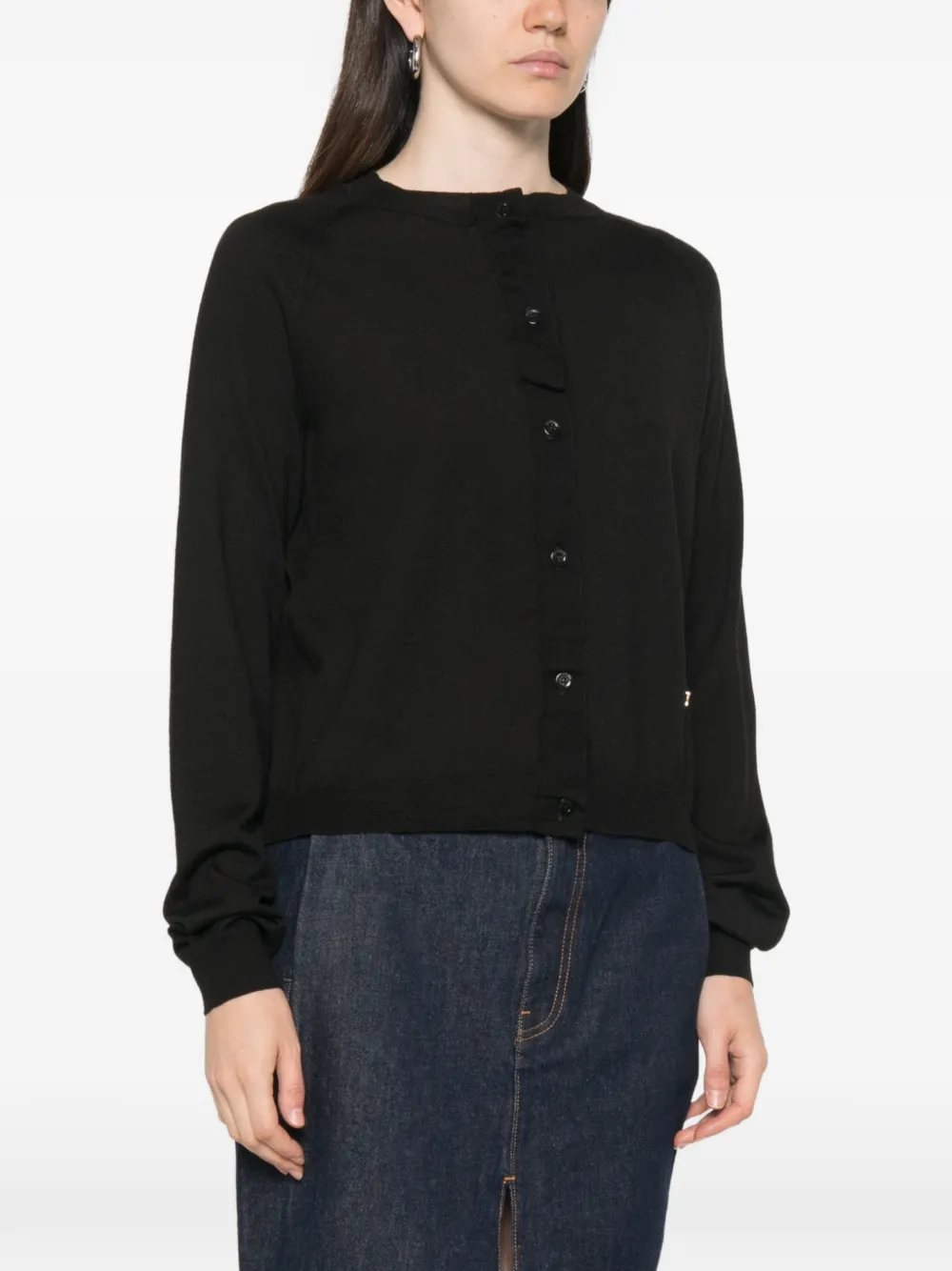 Moschino Vest met ruches afwerking Zwart