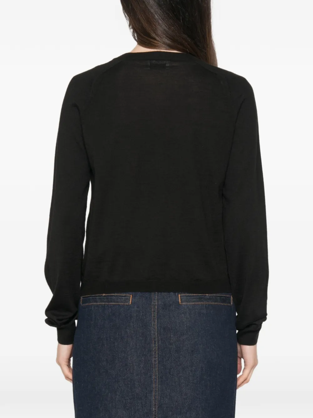Moschino Vest met ruches afwerking Zwart