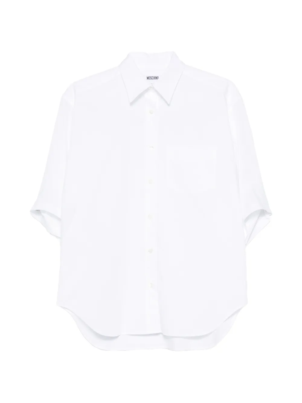 Moschino short-sleeve chest-pocket shirt - Weiß