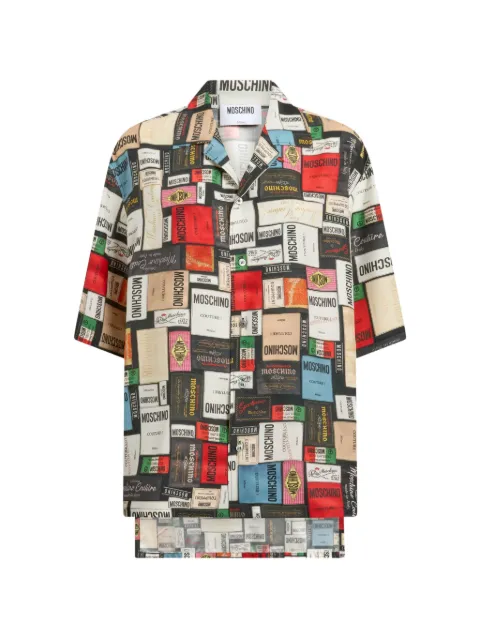 Moschino printed silk shirt