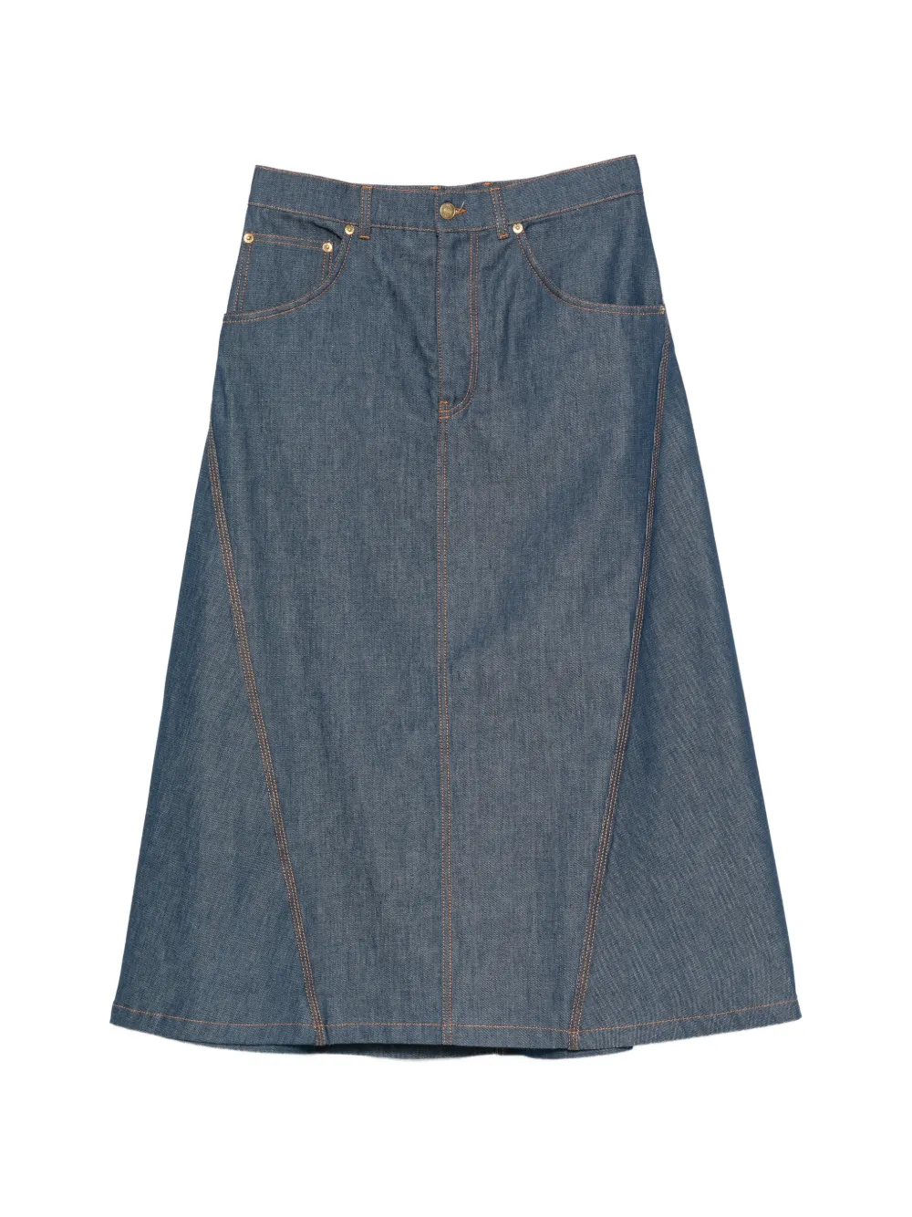 Moschino A-line midi skirt - Blu
