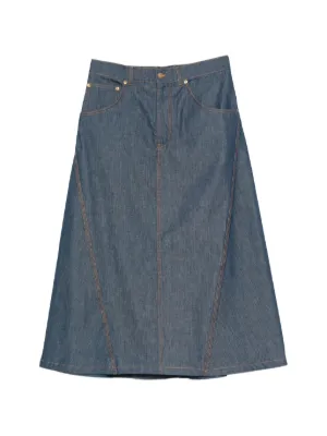 FENDI FF Denim Skirt | Blue | FARFETCH