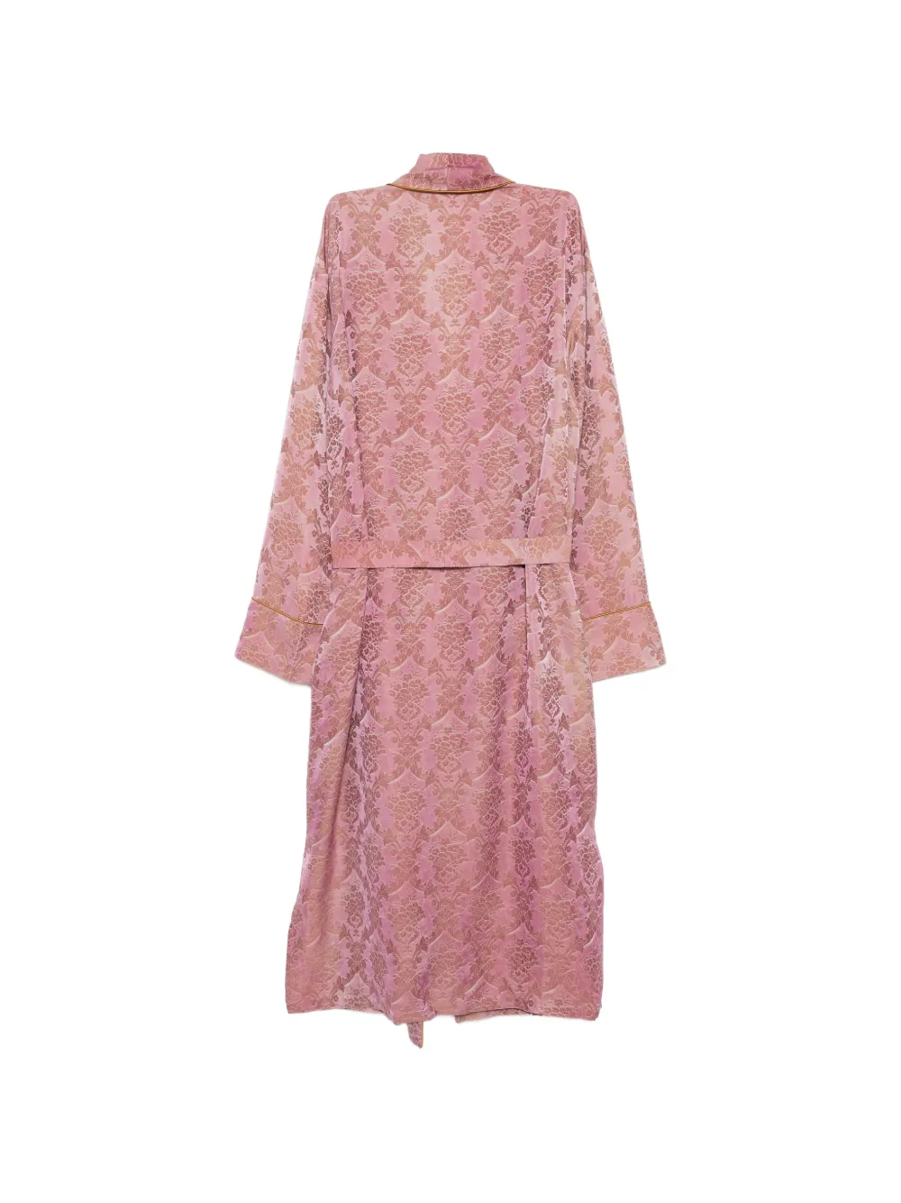 Ann Demeulemeester Vorm Fluid Belted Lounge Coat | Pink | FARFETCH HK