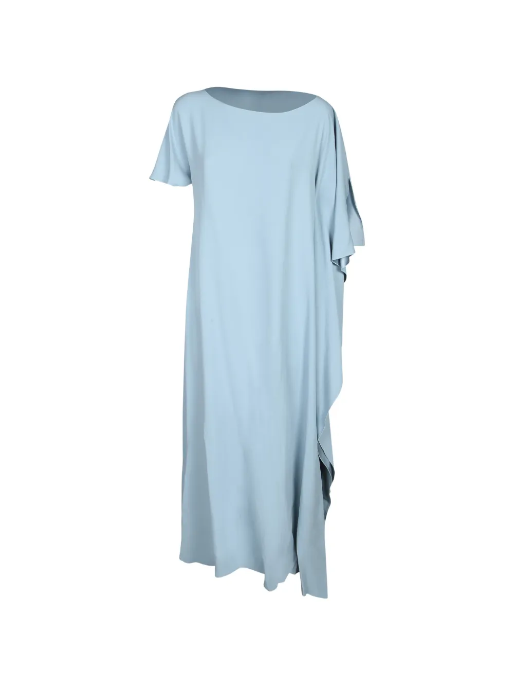 Chantal Thomass Maxi Asymmetric Draped Dress In Blue