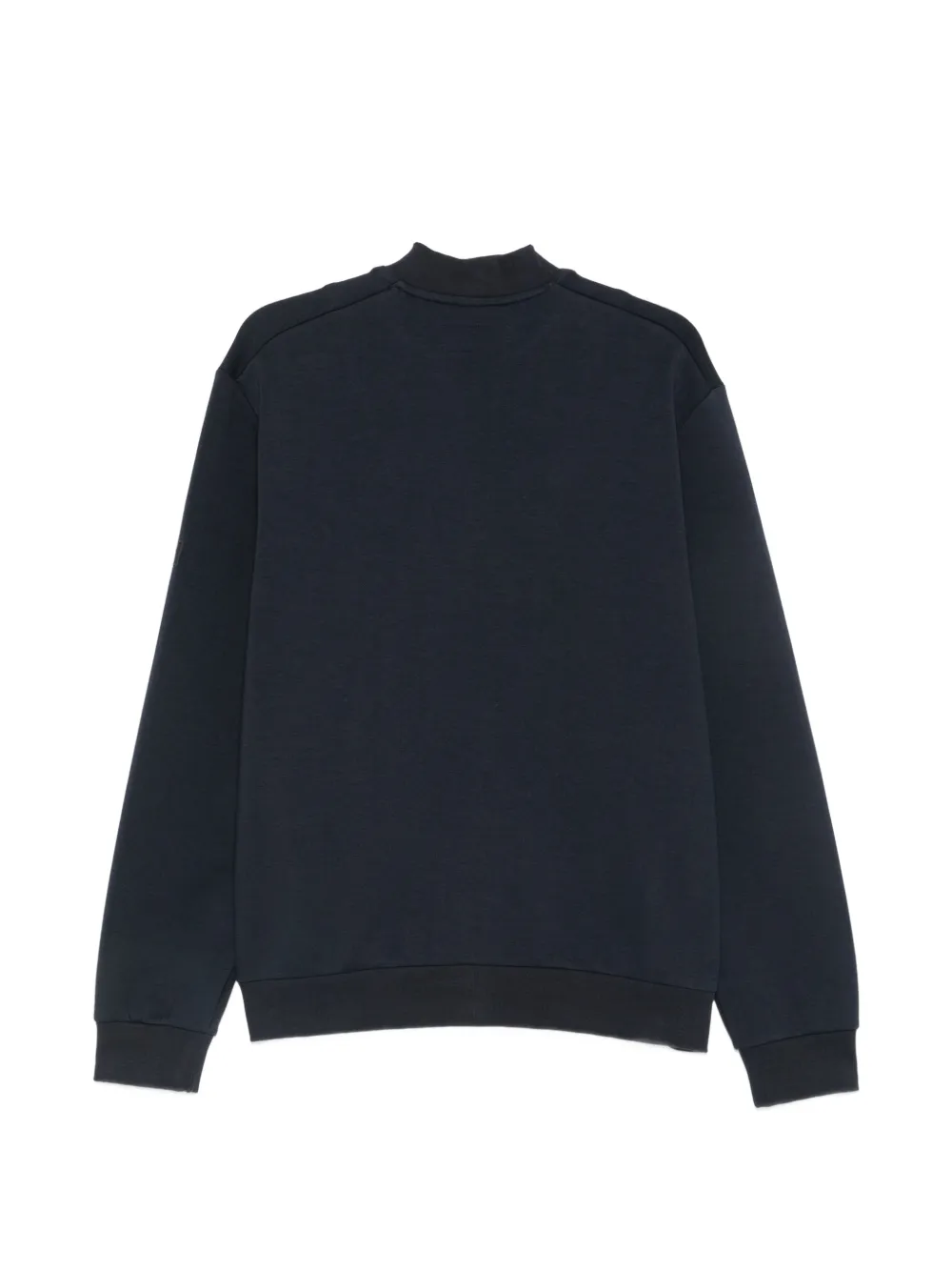 Marc O'Polo Sweater met geribbelde afwerking en rits Blauw
