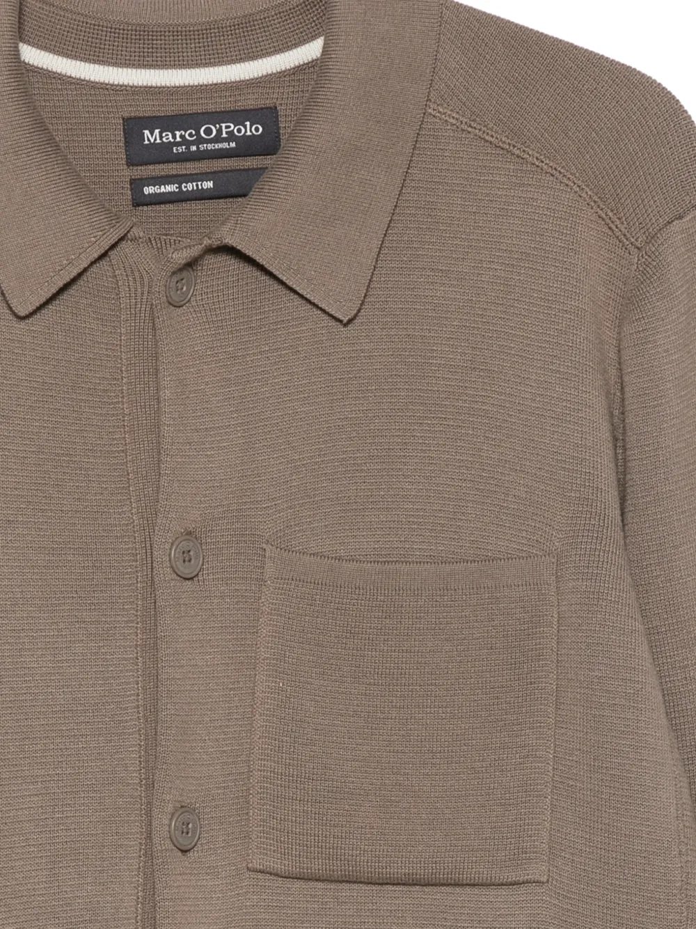 Marc O'Polo Button-up vest Bruin