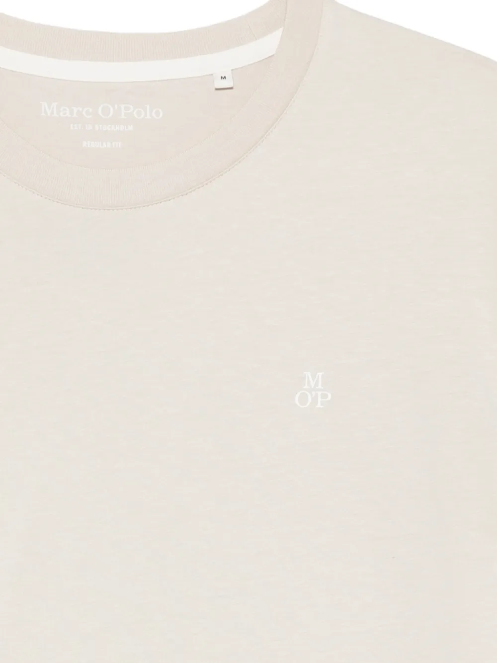 Marc O'Polo T-shirt met logoprint Beige