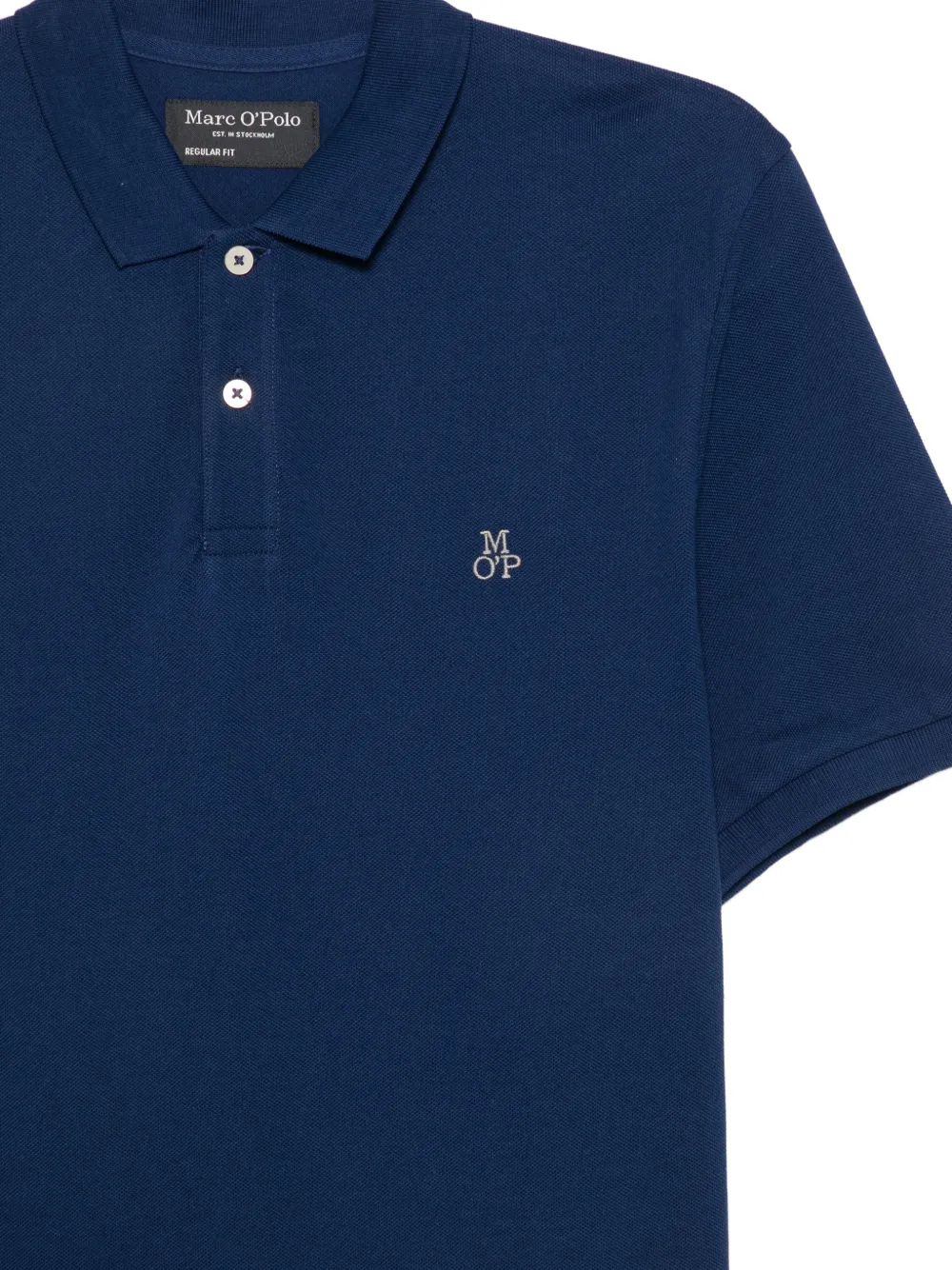 Marc O'Polo Poloshirt met geborduurd logo Blauw