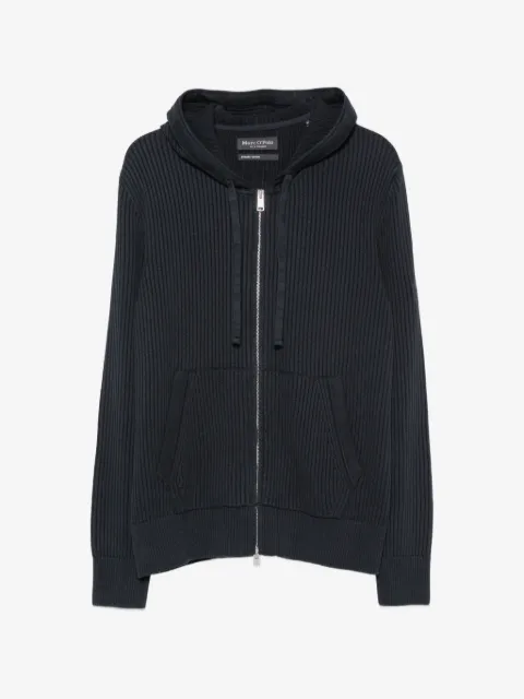 Marc O'Polo hoodie tejida de canalé