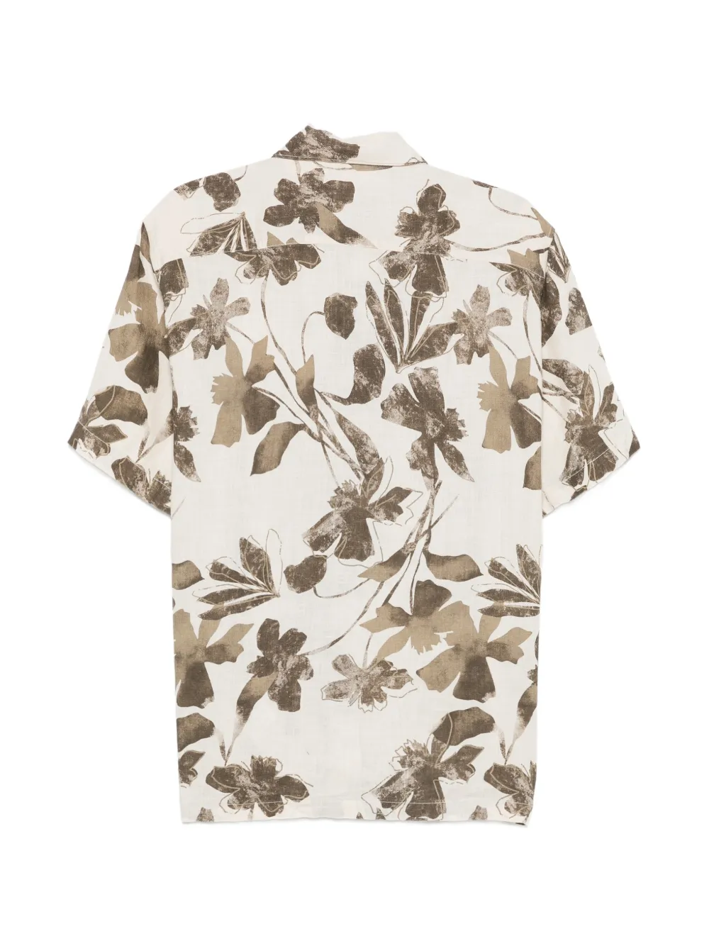 Marc O'Polo Overhemd met bloemenprint Beige