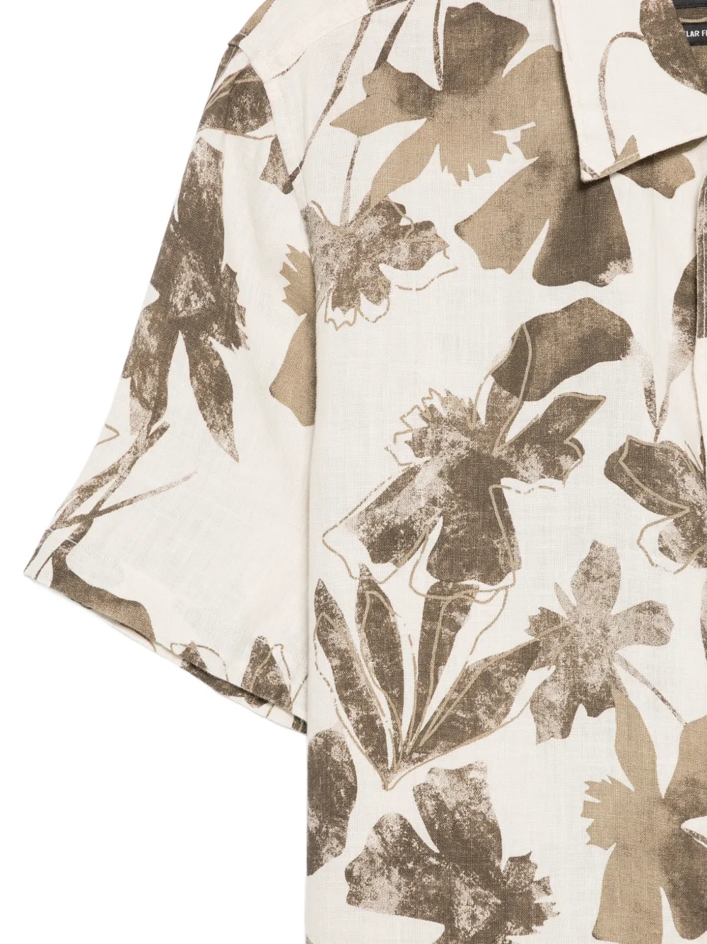 Marc O'Polo Overhemd met bloemenprint Beige