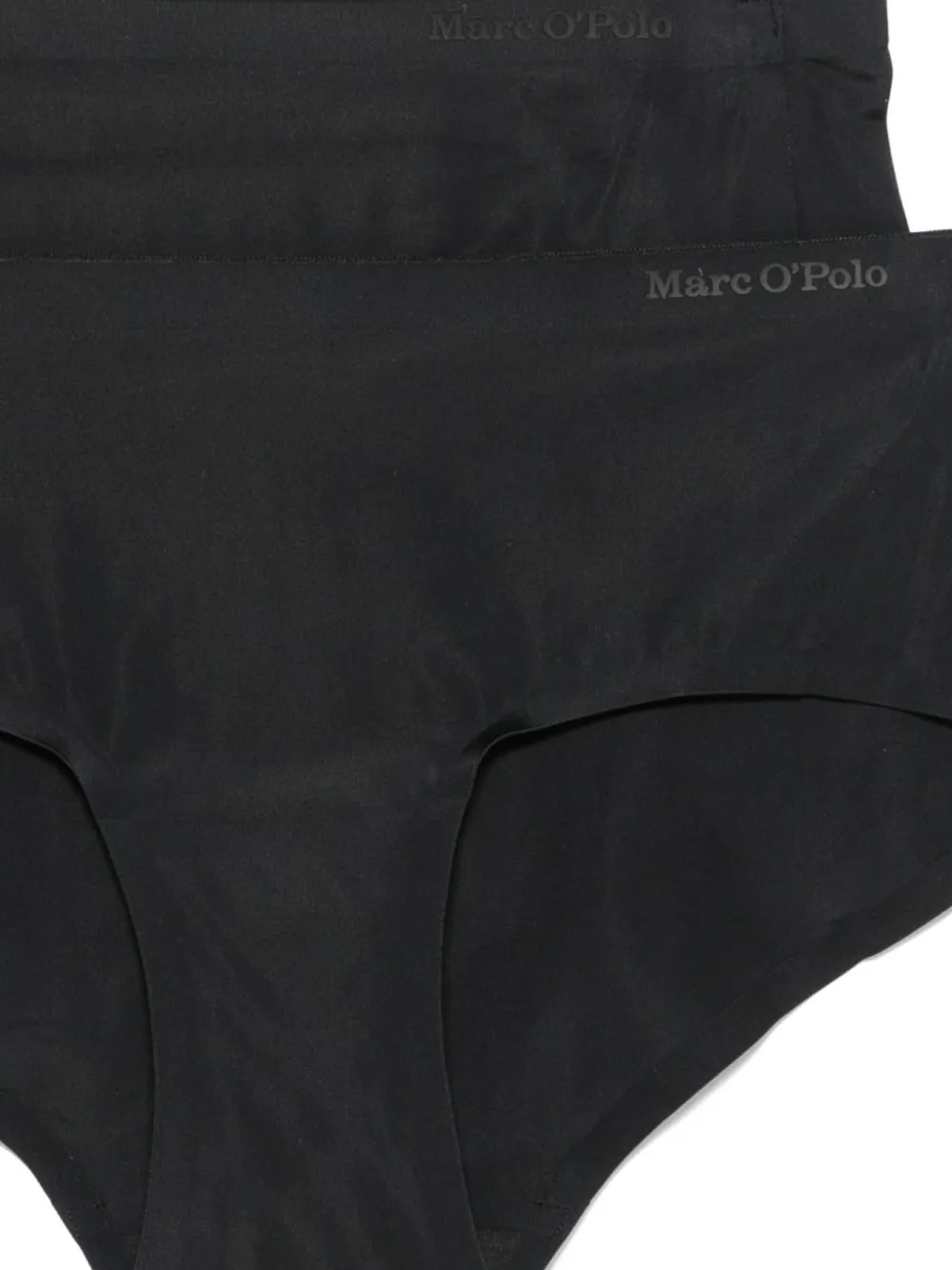 Marc O'Polo Twee slips met logodetail Zwart