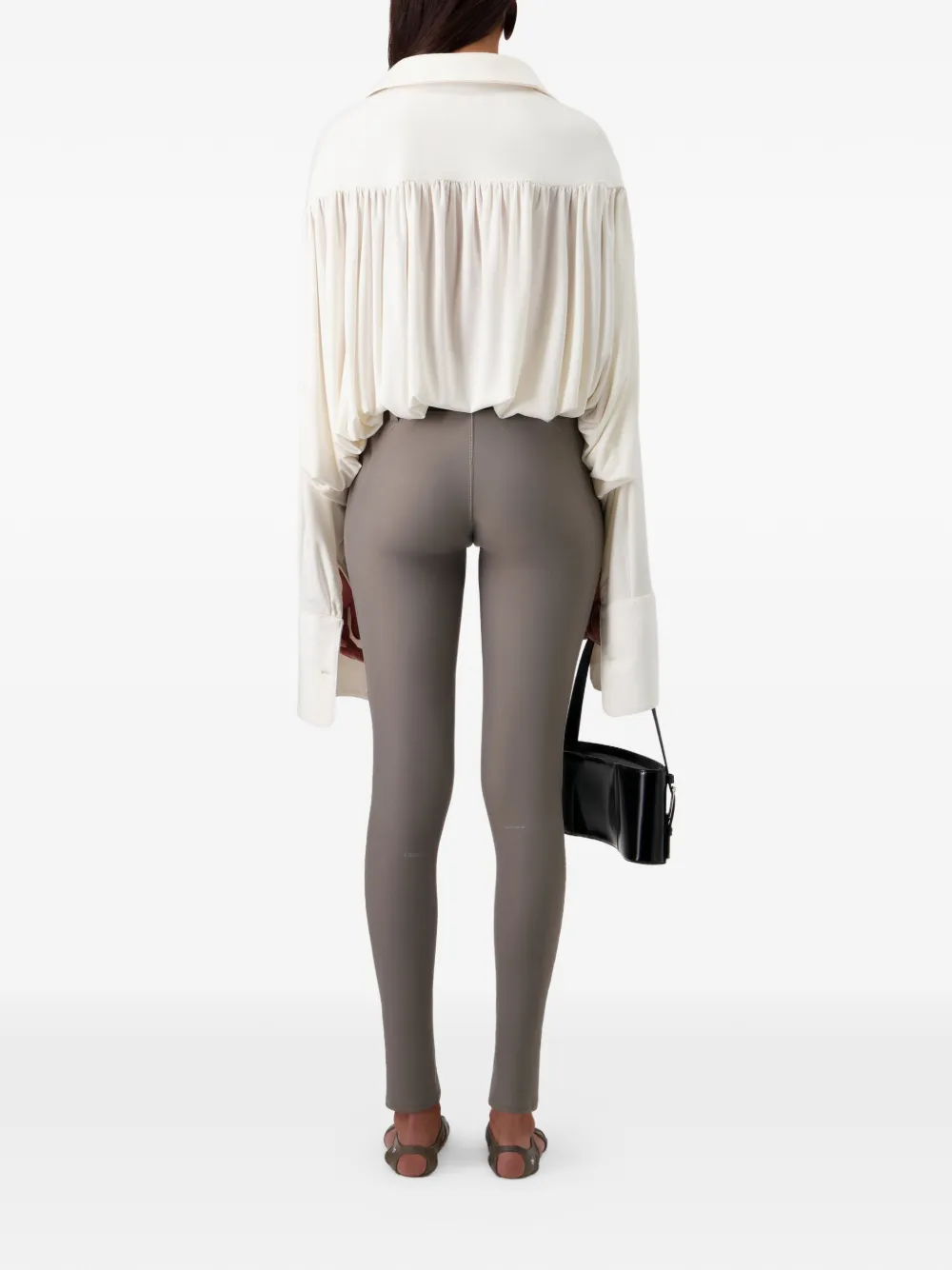 Coperni Gedrapeerde body Beige