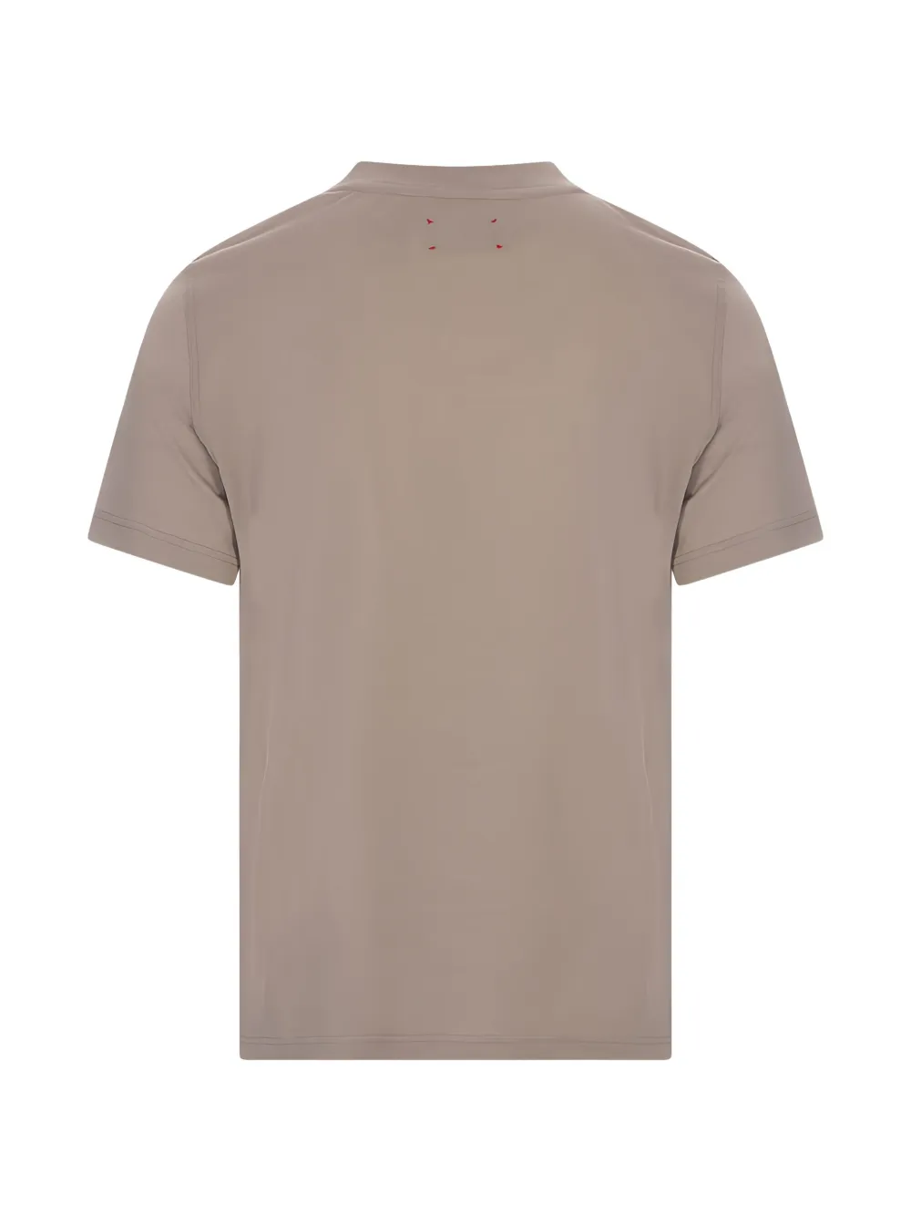 Kiton T-shirt met geborduurd logo en ronde hals Bruin