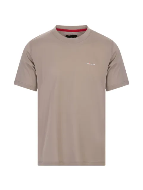 Kiton logo-embroidered crew-neck t-shirt